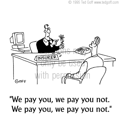 safety cartoon 1177: Man dangling from ceiling: 