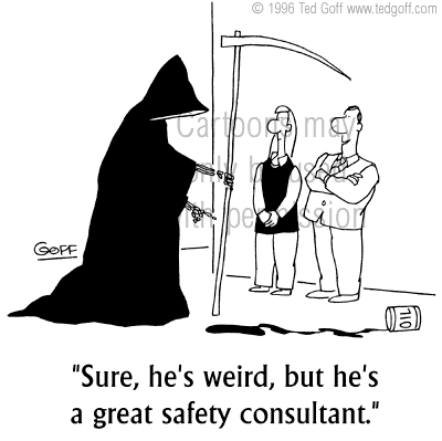 safety cartoon 2098: Giant company: 