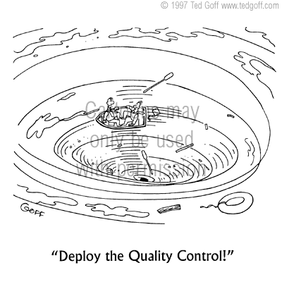 management cartoon 2136: Chart of Plan #942 reads 