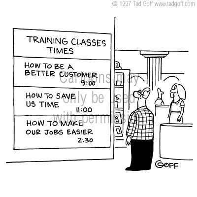 computer cartoon 2350: Roadside sign: 