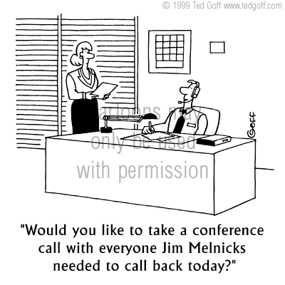 sales cartoon 2672: Salesman standing in center of giant hole he's just blasted in office wall: 