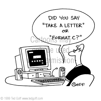 sales cartoon 2681: Postal workers in front of heap of mail in back room: 