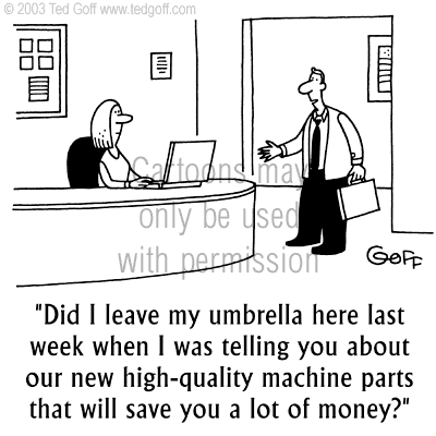 sales cartoon 4075: Old man at Youth Tonic booth: 