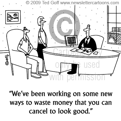 office cartoon 6138: Pie chart slices: 