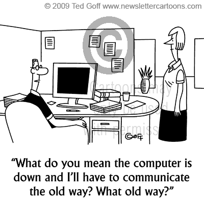 computer cartoon 6351: 