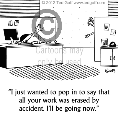 computer cartoon 7341: 