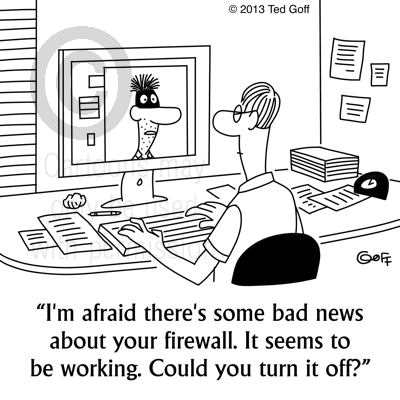 computer cartoon 7385: 
