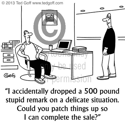 sales cartoon 7462: 