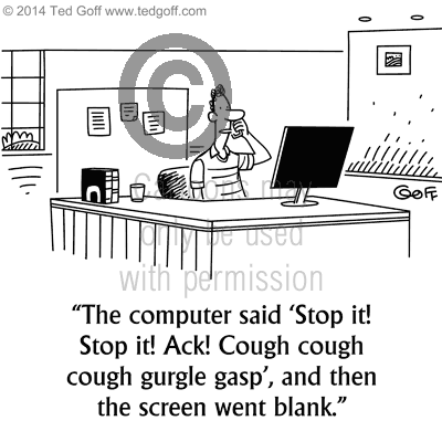 computer cartoon 7498: 