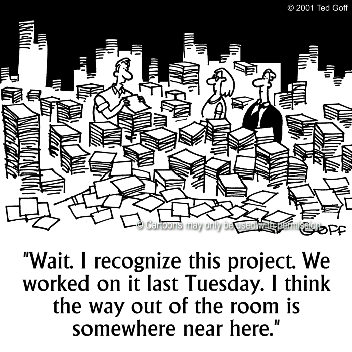 Cartoon about management