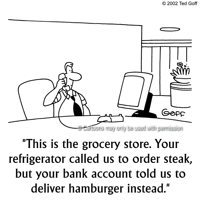 Cartoon about computer