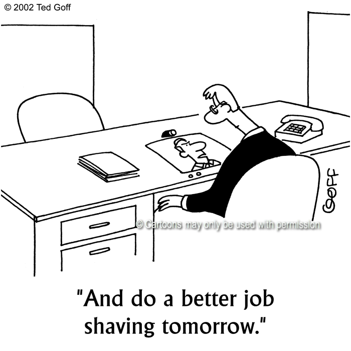 Cartoon about computer