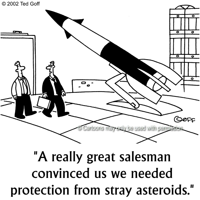Cartoon about sales