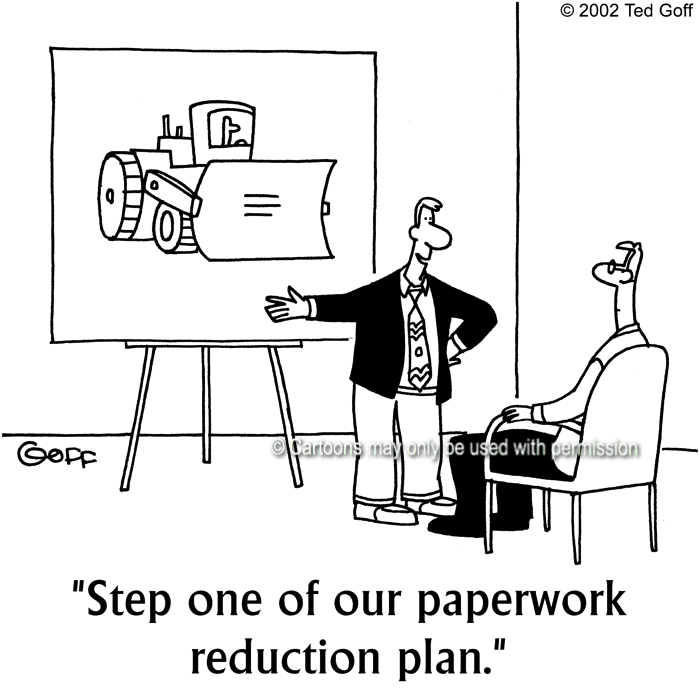 Cartoon about office