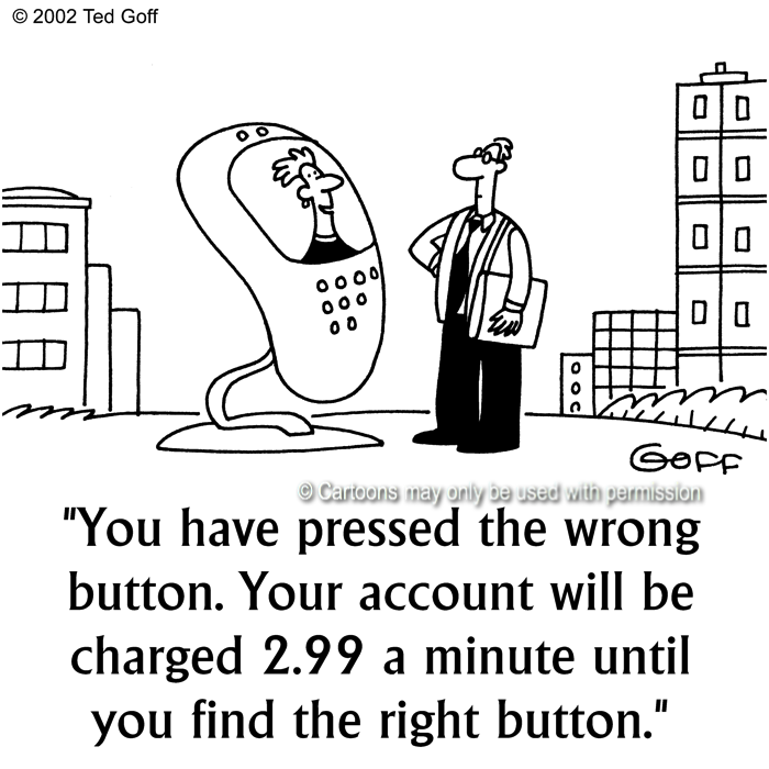 Cartoon about computer