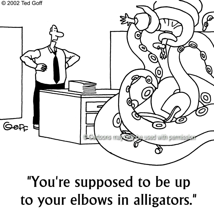 Cartoon about management