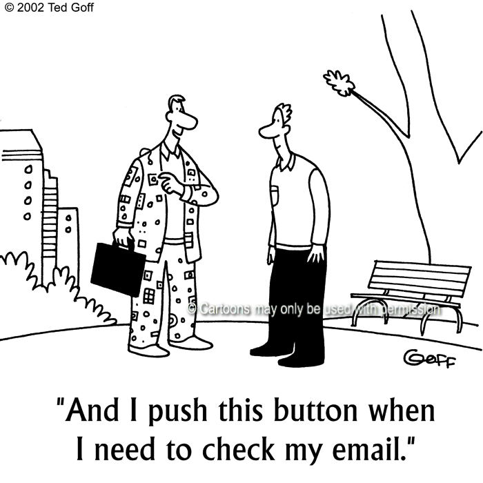 Cartoon about computer