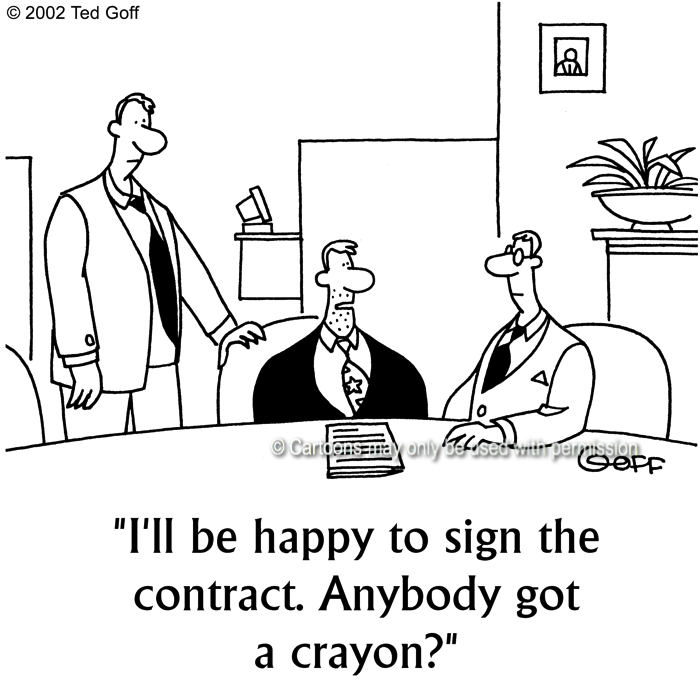Cartoon about sales