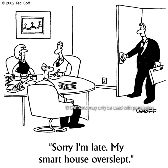 Cartoon about computer