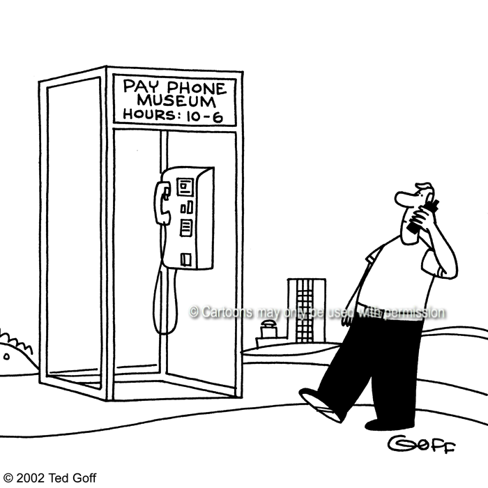 Cartoon about telephone