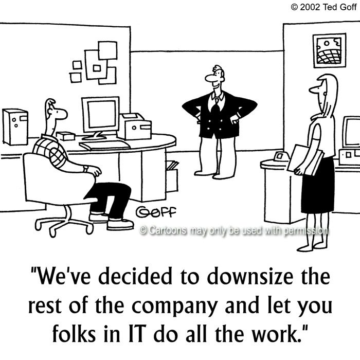 Cartoon about computer