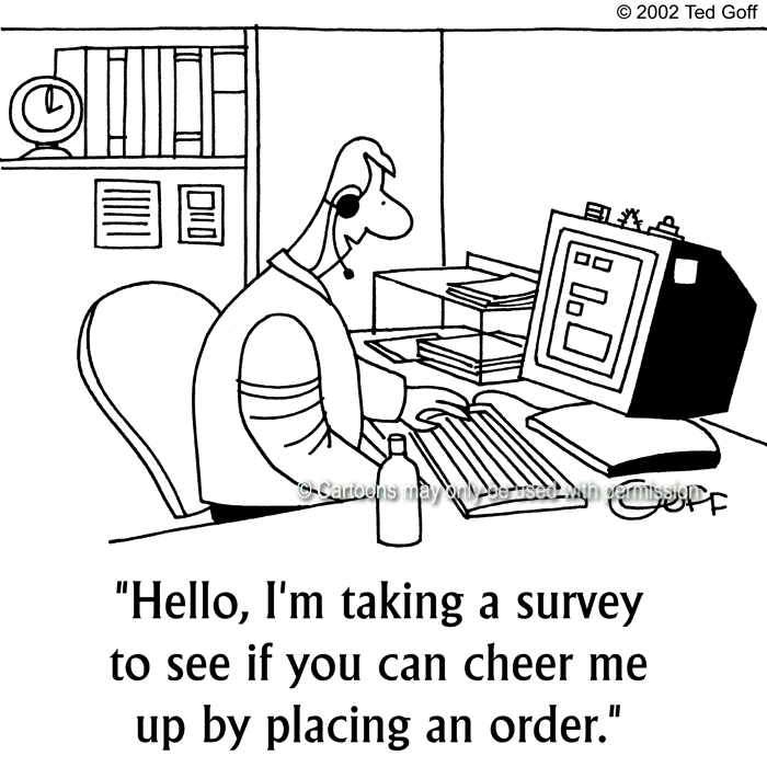 Cartoon about telephone