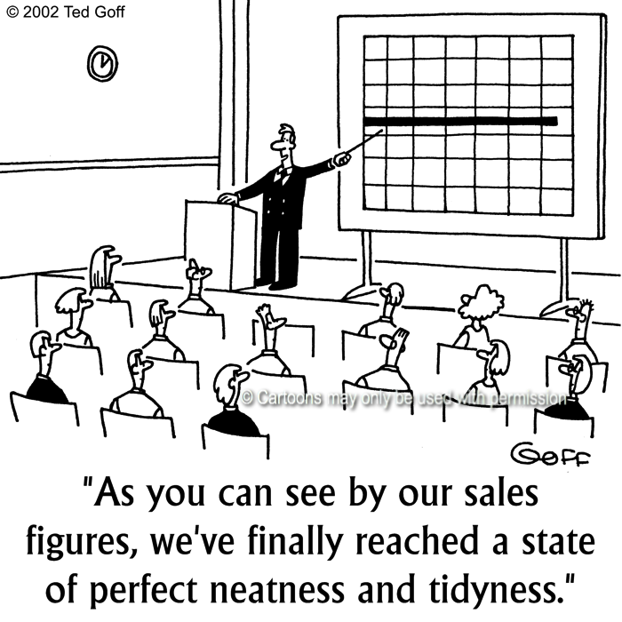Cartoon about sales