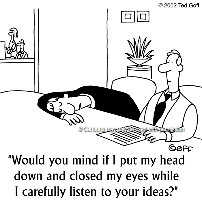 Cartoon about management
