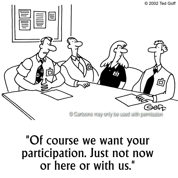 Cartoon about management