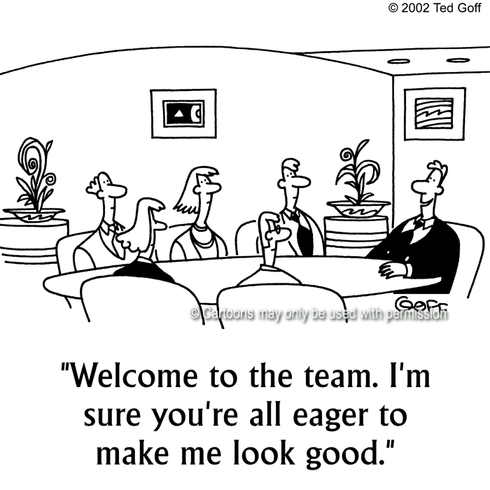 Cartoon about management