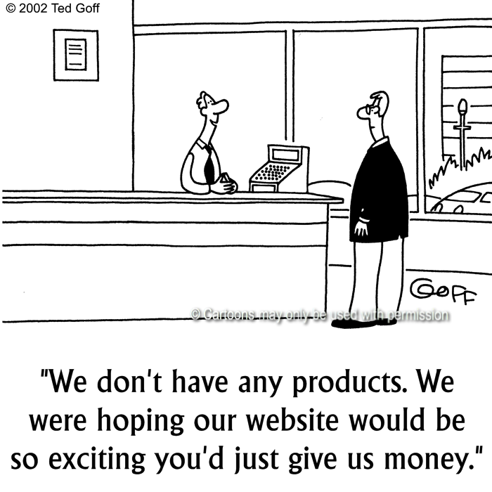 Cartoon about computer