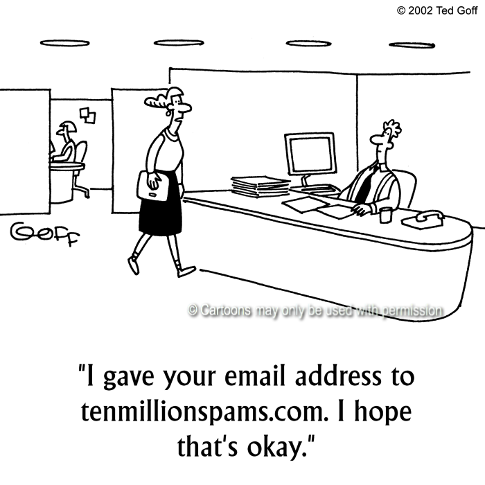 Cartoon about computer