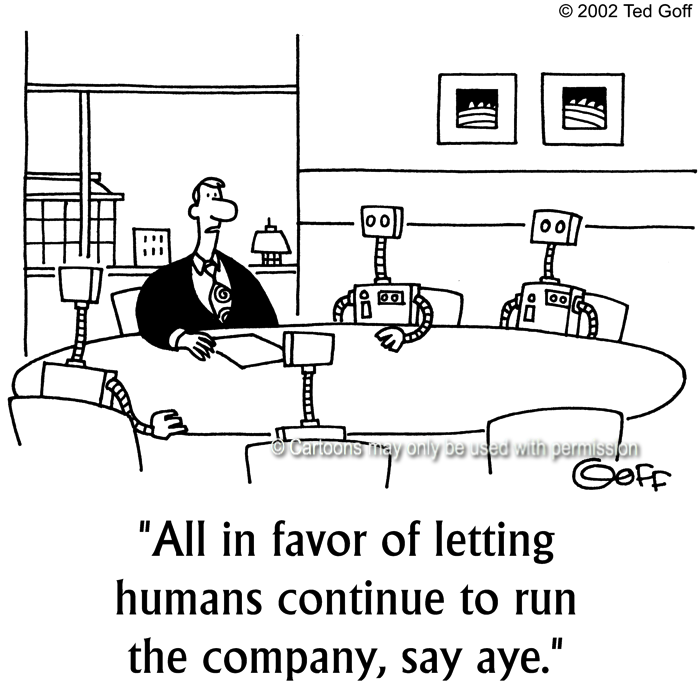 Cartoon about computer