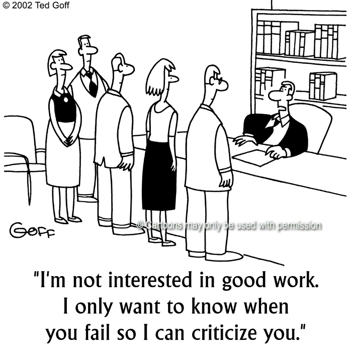 Cartoon about management