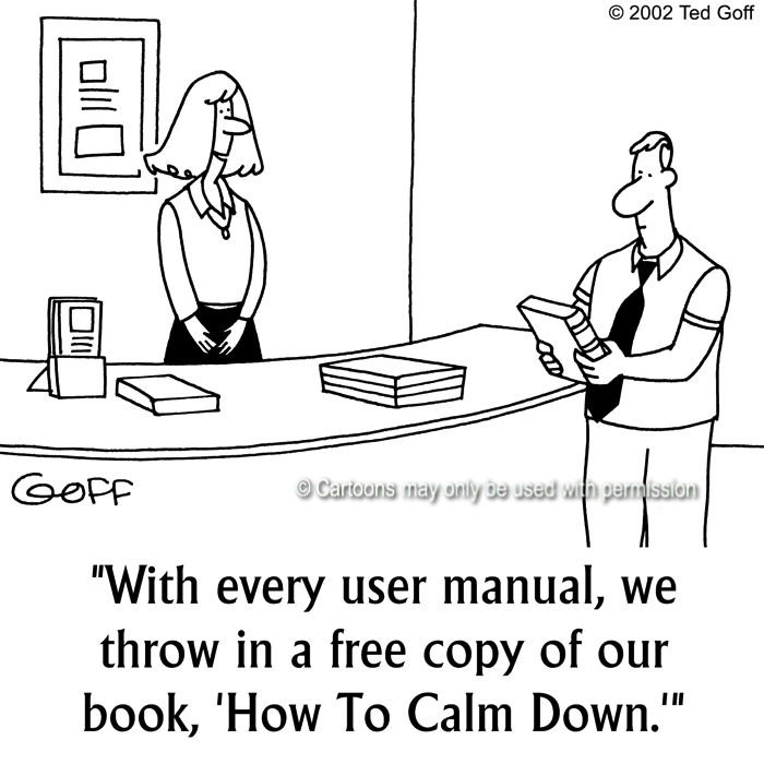 Cartoon about computer