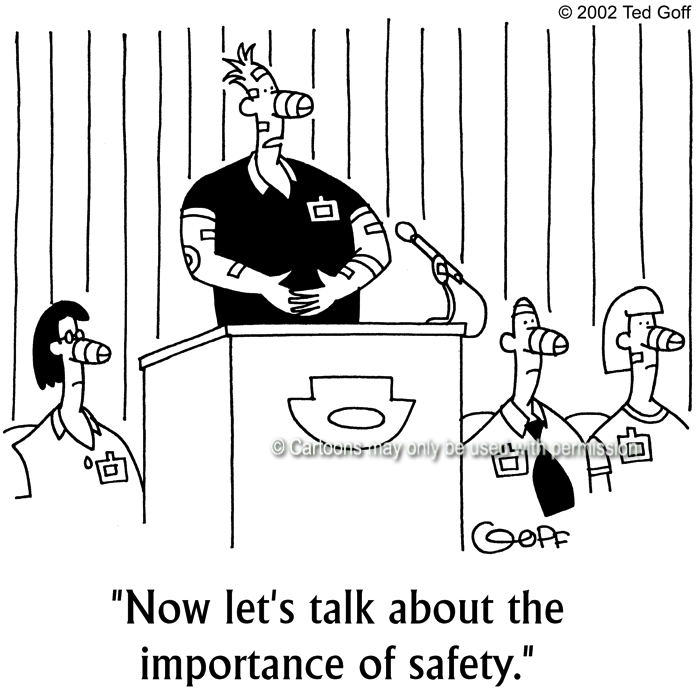 Cartoon about safety