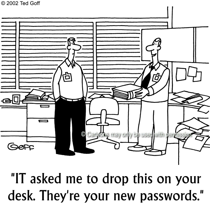 Cartoon about computer