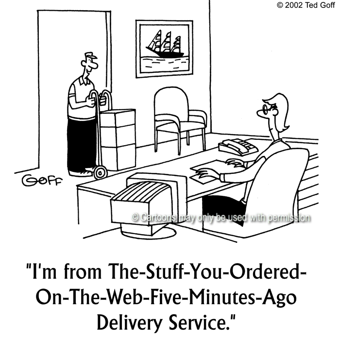 Cartoon about computer