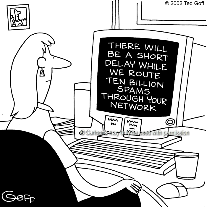 Cartoon about computer