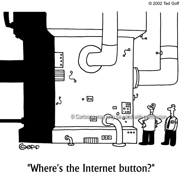 Cartoon about computer