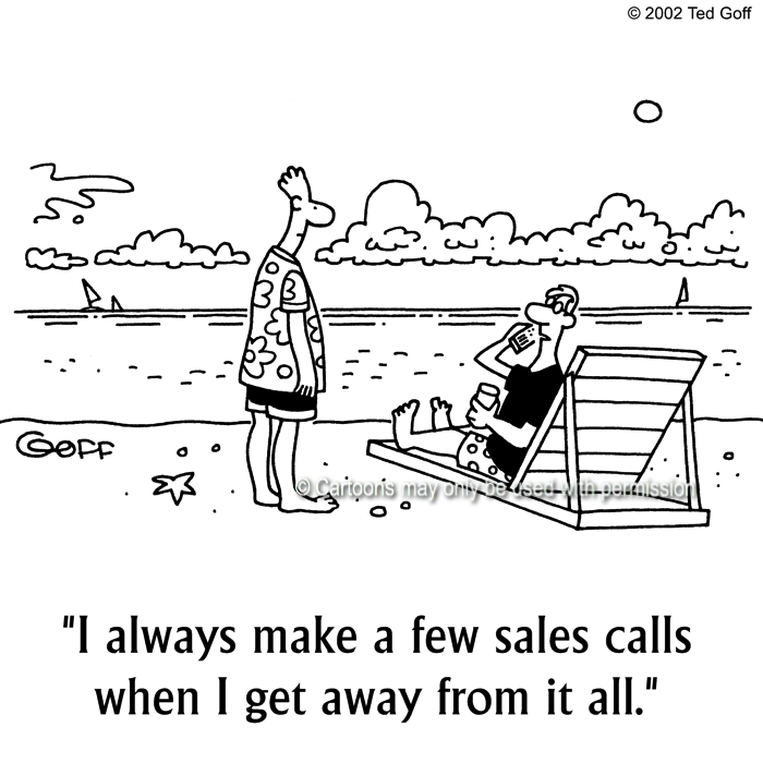 Cartoon about sales