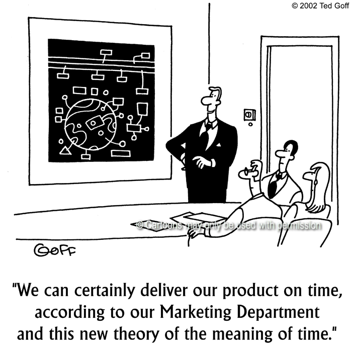 Cartoon about sales