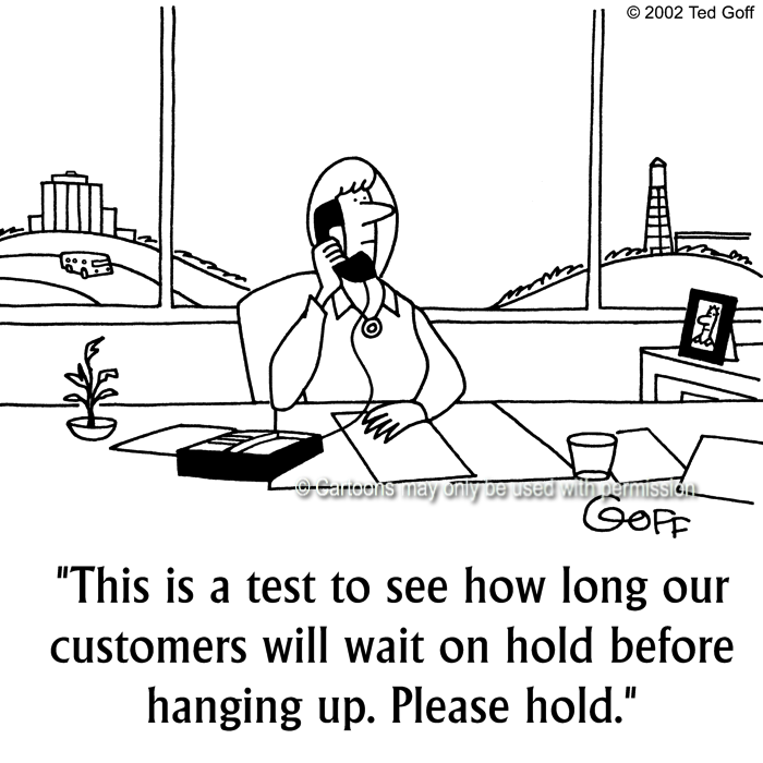Cartoon about telephone