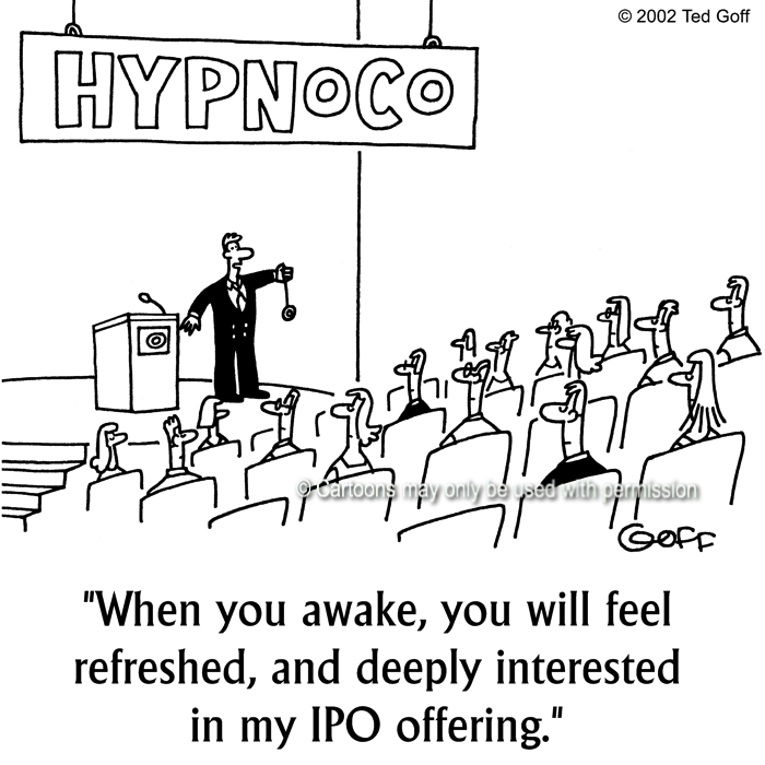 Cartoon about financial