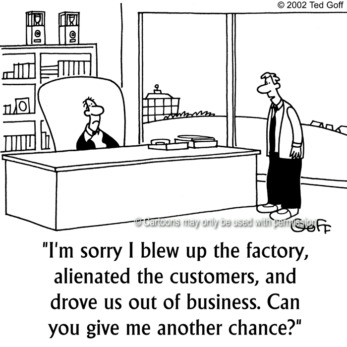 Cartoon about management