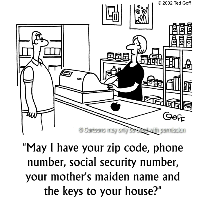 Cartoon about computer