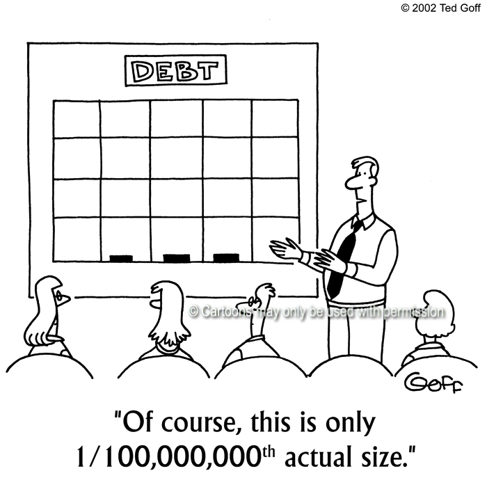 Cartoon about financial