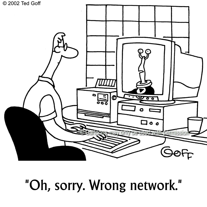 Cartoon about computer