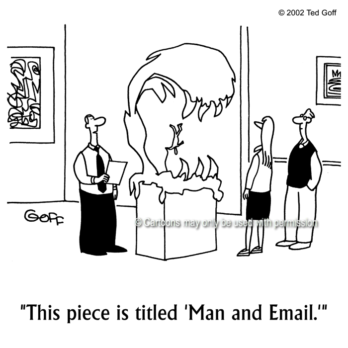 Cartoon about computer