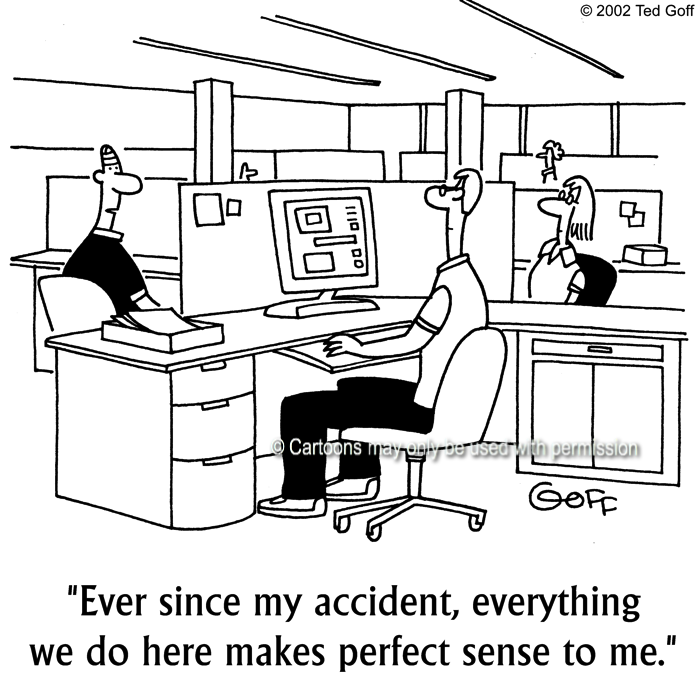Cartoon about office
